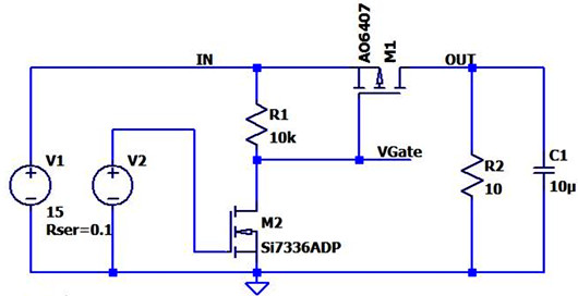 PMOS,NMOS ?分立負載開關(guān)電路